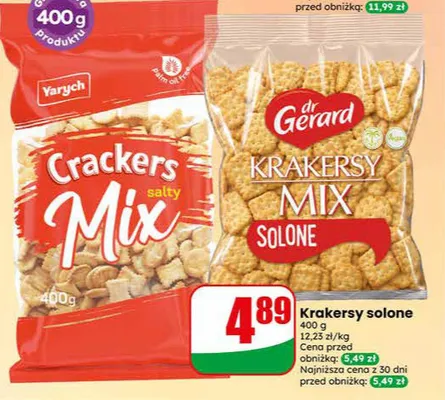Krakersy solone dr Gerard promocja w Dino