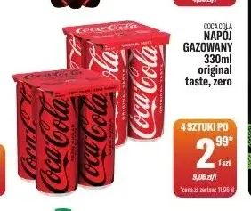 Napój gazowany Coca-Cola Original Taste promocja w Tomi Markt