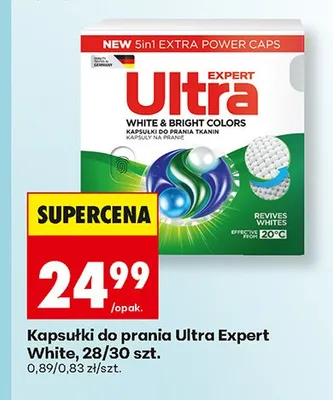 Kapsułki do prania Ultra Expert White promocja w Biedronka