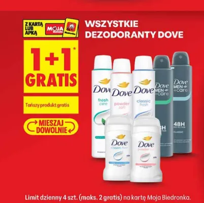 Dezodorant damski Dove Classic Fresh promocja w Biedronka
