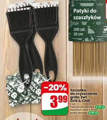 Patyczki do szaszłyków Grill & Chill 20cm promocja w Dino