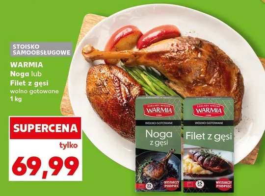Noga z gęsi Warmia wolno gotowane promocja w Kaufland