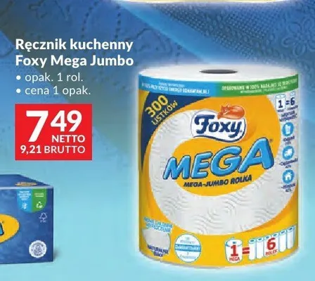 Ręcznik kuchenny Foxy Mega Jumbo promocja w Makro