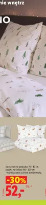 Pościel flanelowa z bawełną Livarno 160x200 cm promocja w Lidl