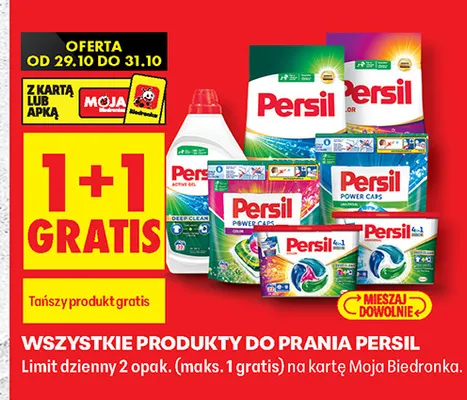 Produkty do prania Persil promocja w Biedronka