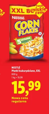 Płatki kukurydziane Nestlé Corn Flakes XXL promocja w Lidl