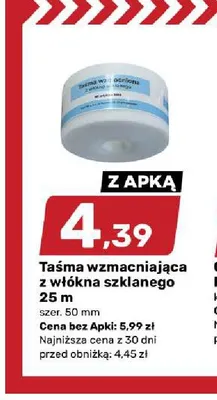 Taśma wzmacniająca z włókna szklanego promocja w Bricomarche