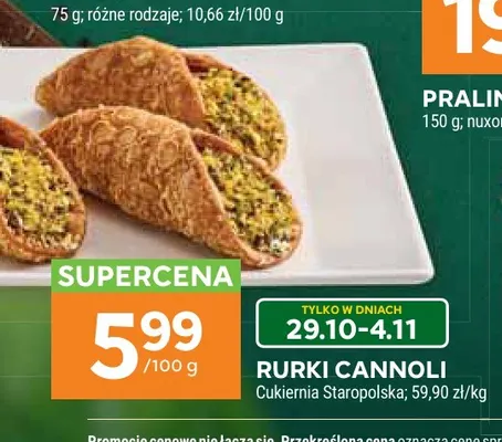 Rurki Cannoli Cukiernia Staropolska promocja w Stokrotka