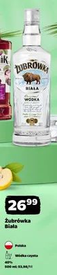 Wódka Żubrówka Biała promocja w Netto