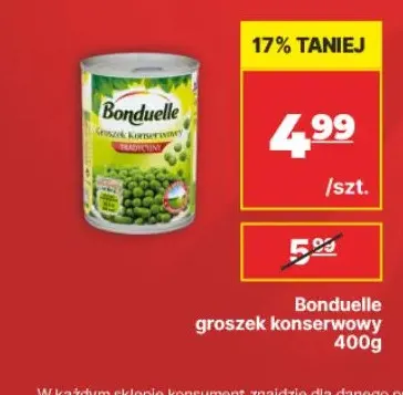 Groszek konserwowy Bonduelle promocja w API Market