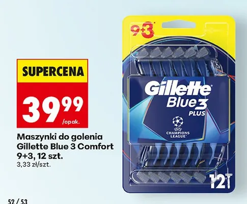 Maszynki do golenia Blue 3 Comfort promocja w Biedronka