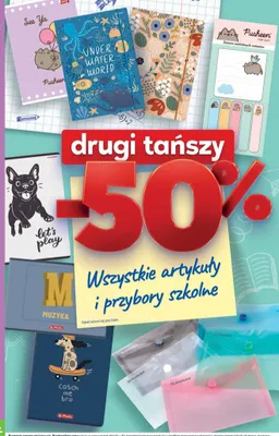 Artykuły i przybory szkolne promocja w Stokrotka
