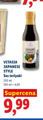 Sos teriyaki Vitasia Japanese Style promocja w Lidl