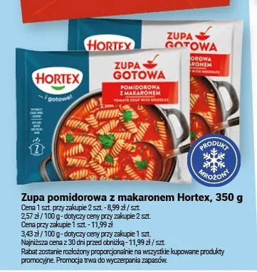 Zupa pomidorowa z makaronem Hortex promocja w Twój Market