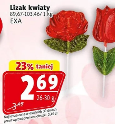 Lizak kwiaty promocja w Prim Market