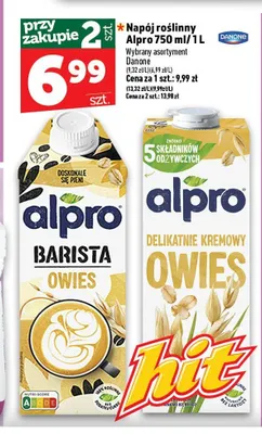Napój owsiany Alpro Barista Owies promocja w TOPAZ