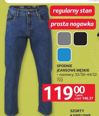 Spodnie jeansowe męskie promocja w Selgros