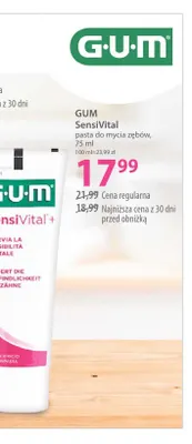 Pasta do mycia zębów SensiVital GUM promocja w Hebe