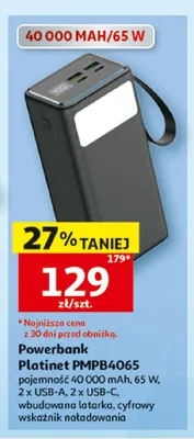 Powerbank Platinet PMPB4065 promocja w Auchan