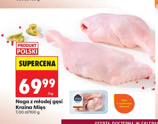 Noga z młodej gęsi Kraina Mięs promocja w Biedronka