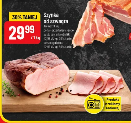 Szynka od szwagra Animex promocja w POLOmarket