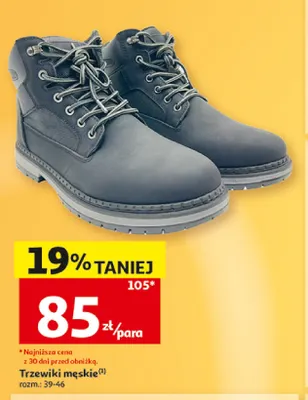 Trzewiki męskie Inextenso promocja w Auchan