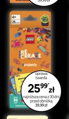 Książka LEGO Re-Create Pojazdy oprawa twarda promocja w Empik