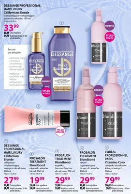 Olejek PROSALON TREATMENT Blondbond do włosów blond promocja w Hebe