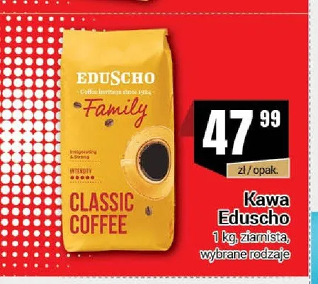 Kawa ziarnista Eduscho Family promocja w Premium Nasz Sklep