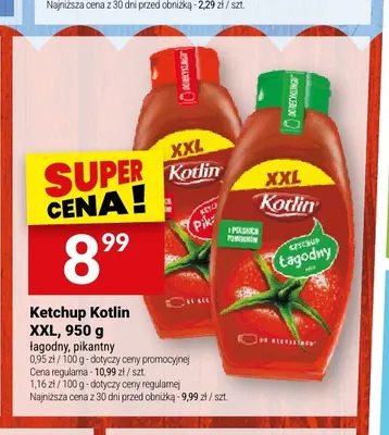 Ketchup pikantny Kotlin XXL promocja w Twój Market