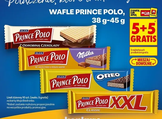 Wafel Olza Prince Polo Oreo promocja w Biedronka