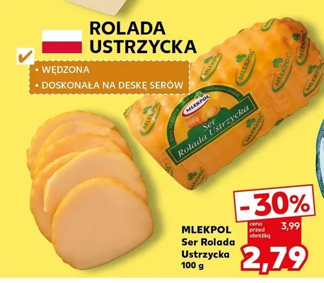 Ser Rolada Ustrzycka Mlekpol promocja w Kaufland