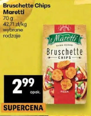 Chipsy Bruschette Chips promocja w Delikatesy Centrum