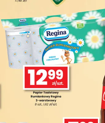 Papier toaletowy rumiankowy 3-warstwowy Regina 8-pak promocja w emma MARKET