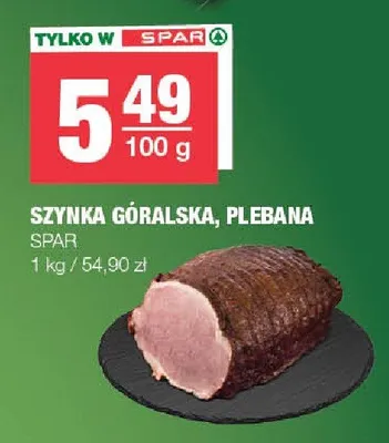 Szynka góralska SPAR promocja w SPAR