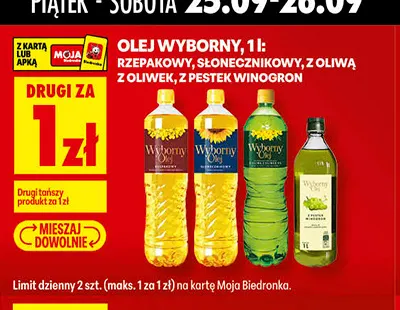 Olej Wyborny z pestek winogron promocja w Biedronka