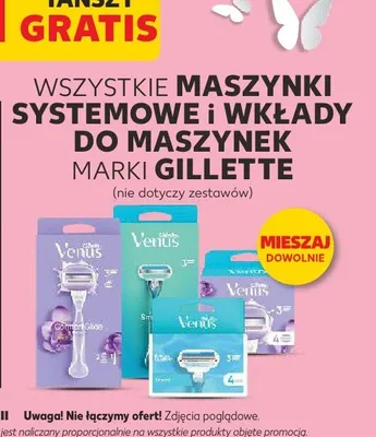 Wszystkie maszynki i wkłady 1+1 GRATIS promocja w Kaufland