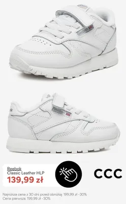 Buty sportowe Reebok Classic Leather HLP promocja w CCC