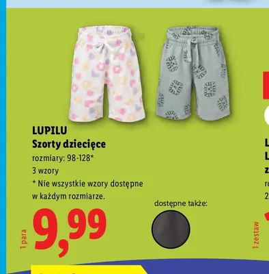 Szorty dziecięce Lupilu promocja w Lidl
