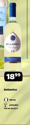 Wino białe półsłodkie Bellamico promocja w Netto