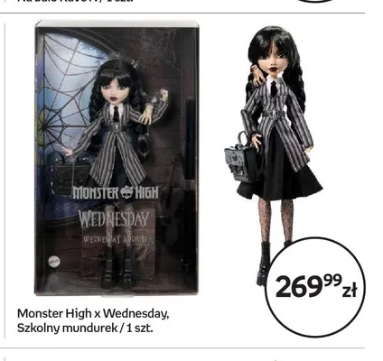 Lalka Monster High x Wednesday Szkolny mundurek promocja w Empik