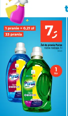 Żel do prania Purox Color promocja w Dealz