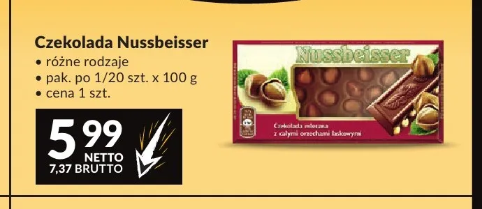 Czekolada Nussbeisser promocja w Makro