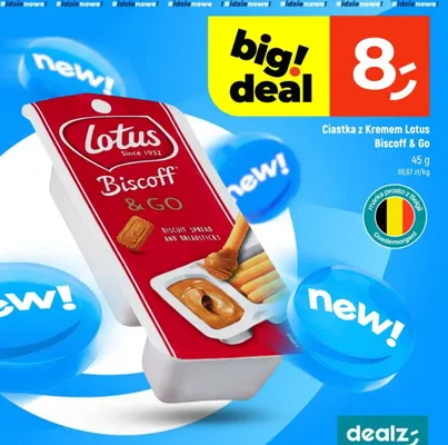 Ciastka z kremem Biscoff & Go promocja w Dealz