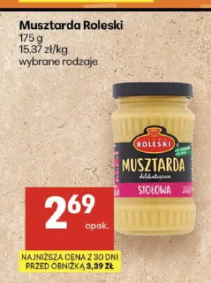 Musztarda Stołowa Roleski promocja w Delikatesy Centrum