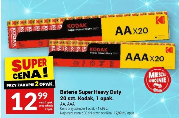 Baterie Super Heavy Duty AA, AAA promocja w Twój Market