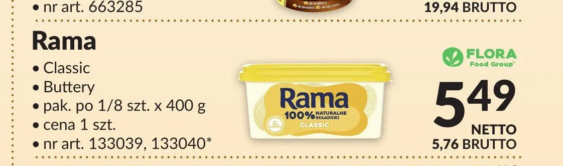 Margaryna Rama Classic promocja w Makro