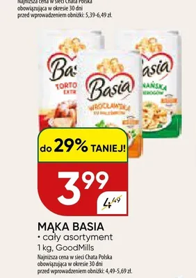 Mąka Basia promocja w Chata Polska