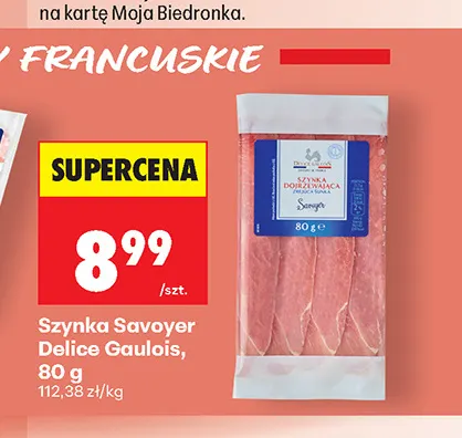 Szynka Savoyer Delice Gaulois promocja w Biedronka