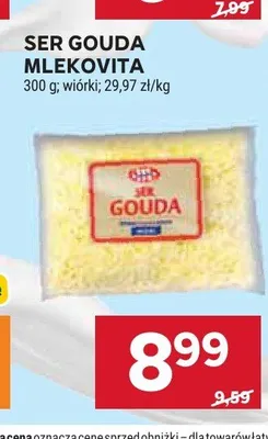 Ser Gouda wiórki Mlekovita promocja w Stokrotka